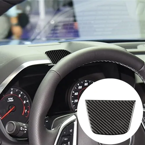 Vista 21 de Calcomanía de fibra de carbono para perilla de ventilación de aire acondicionado, cubierta interior para Chevrolet Camaro 2016 2017 2018 2019 2020