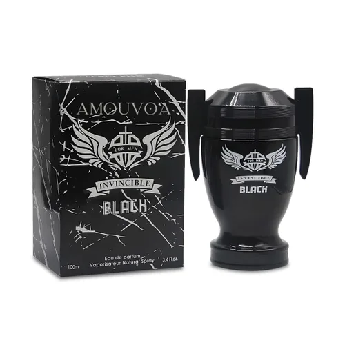 Vista 5 de Invincible - Juego de 4 botellas de colonia para hombre, colección clásica, Eau de Parfum en espray natural, aroma fresco de aguamarina, regalo