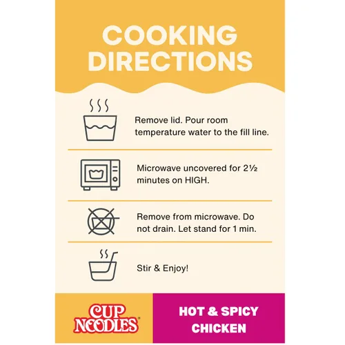 Vista 6 de Nissin Taza de fideos ramen con proteína, sabor a pollo picante con caldo de huesos, 16g de proteína, taza de 2.54 onzas (paquete de 6)
