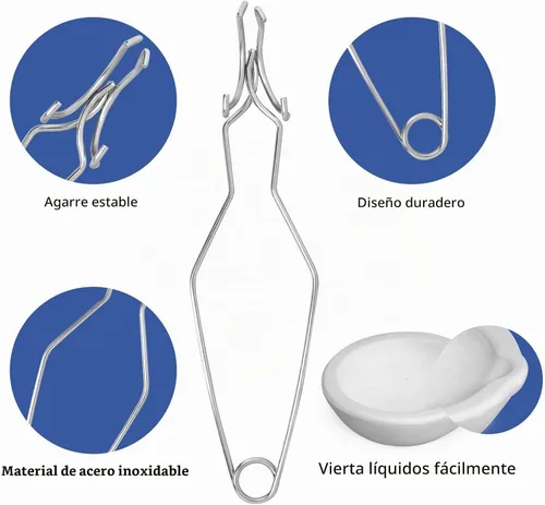 Vista 2 de Novellaire Kit de 8 piezas de crisoles para fundir metal como oro y plata