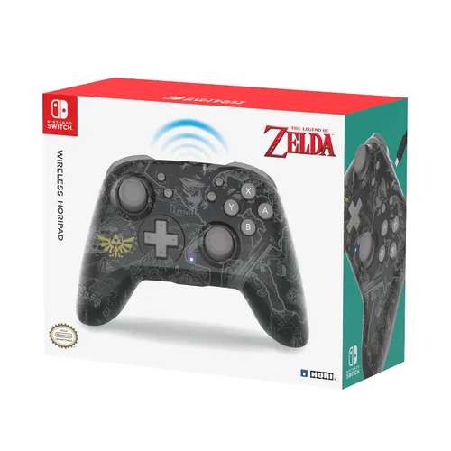 Vista 4 de HORI Wireless HORIPAD (The Legend of Zelda Edition) Pro Controller with Motion Control for Nintendo Switch - Officially Licensed by Nintendo