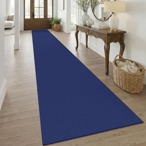 Vista 262 de KOZYFLY - Tapete para puerta de interior, lavable, pequeña, antideslizante, con respaldo de goma, felpudo de algodón para el hogar, color negro