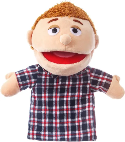 Vista 10 de 1 pieza de marionetas de mano familiares de 12 pulgadas, abuelos, mamá y papá, hermano y hermana, marionetas de mano de peluche para niños, juguetes