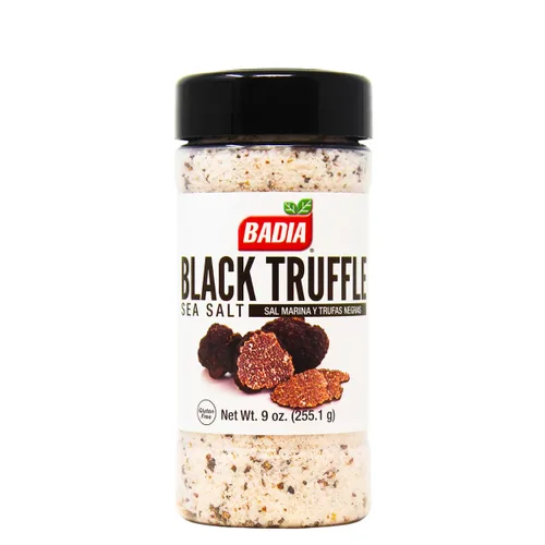 Vista 9 de Badia Sal marina de trufa negra, 9 onzas (paquete de 6) - Sabor rico, terroso y lujoso