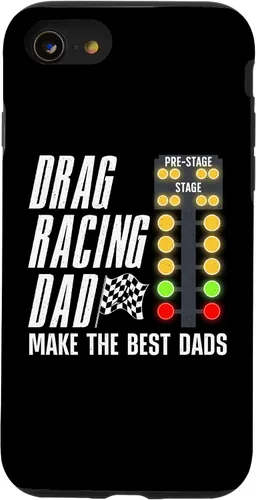 Vista 13 de Carcasa para iPhone 15 Cool Drag Racing para hombres, para papá, pista de suciedad, carrera, auto