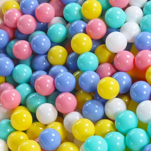 Vista 9 de 100 Pack de bolas para tienda de campaña de bolas, bolas de plástico coloridas libres de BPA, bolas de juego para bebés para pozo de bolas, casa