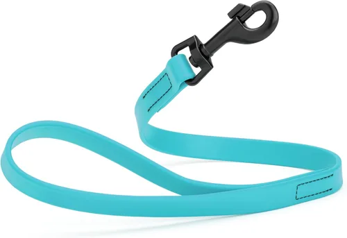 Vista 87 de Dogline Biothane - Correa impermeable para perro, tejido de nailon con revestimiento fuerte, con herrajes negros, a prueba de olores, fácil