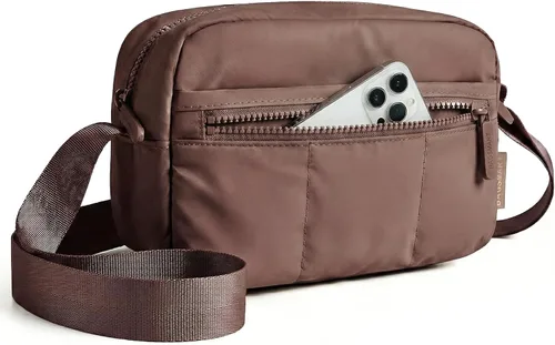 Vista 12 de BAGSMART - Bolsa pequeña 2 en 1 para cámara, color beige