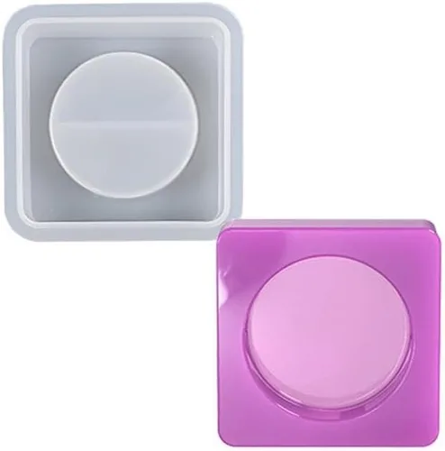 Vista 10 de Portavelas de resina para candelitas, forma de corazón, moldes de silicona de fundición epoxi para decoración de mesa del hogar