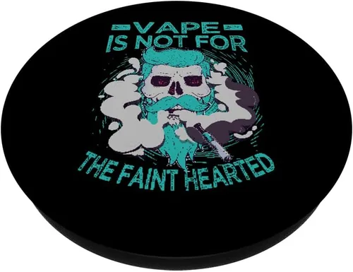Vista 2 de Vape Is Not For The Faint Hearted - Funny Vaping Jokes PopSockets Adhesive PopGrip
