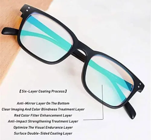 Vista 3 de Gafas para daltónico para hombre, color rojo y verde, para uso en exteriores e interiores