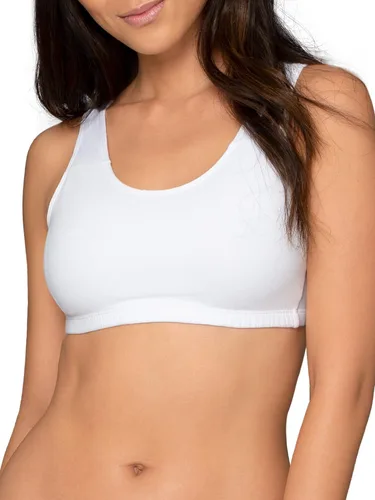 Vista 2 de Fruit of the Loom - Sujetadores deportivos estilo camiseta para mujer (paquete múltiple)