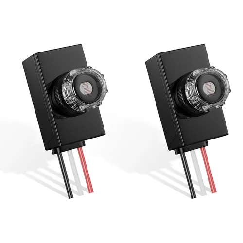 Vista 24 de Greencycle Interruptor de luz basculante negro de un solo polo, interruptor de luz de paleta de 15 amperios, interruptores Sp blancos, 120V-277V CA