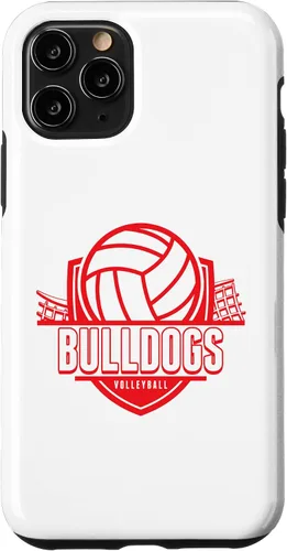 Vista 28 de Bulldogs Volleyball Back to School Spirit R Case for iPhone XR