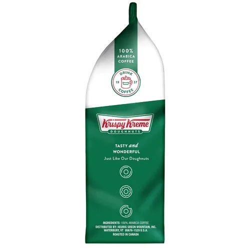 Vista 5 de Krispy Kreme Doughnuts Classic Café molido descafeinado en bolsa, 12 onzas