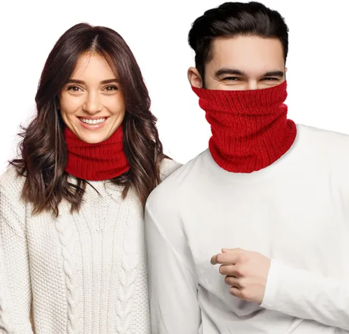 Vista 2 de Polaina de cuello más cálida de invierno de forro polar resistente al viento bufandas polaina máscara para mujeres