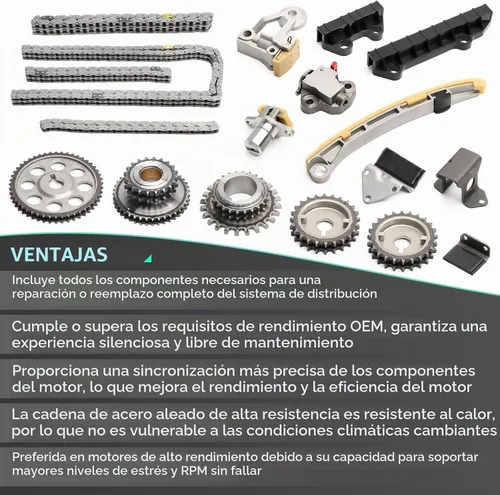 Vista 5 de Kit de cadena de distribución para Chevrolet Tracker 2001-2004, 1999, 2000, 2001, 2002, 2003, 2004, 2005, 2006, para Suzuki Grand Vitara, 2004