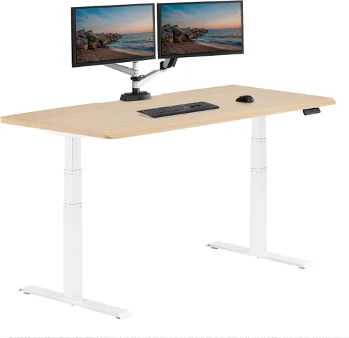 Vista 18 de Vari ComfortEdge - Escritorio de pie ajustable de 40 x 26 pulgadas, pequeño escritorio eléctrico de pie VariDesk para apartamento, dormitorio u