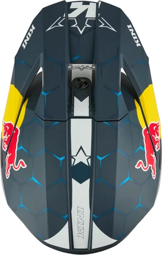 Vista 4 de Casco MX3 MX Kini Red Bull 1.0 Adulto Azul/Blanco Talla Grande