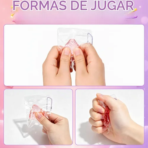 Vista 5 de Paquete de 30 juguetes esponjosos, juguetes sensoriales para aliviar el estrés para niños y adultos, mini animales, frutas, patas, gatos, juguetes