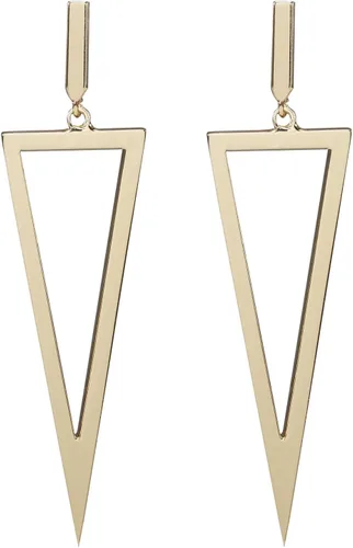 Vista 7 de LILIE&WHITE Pendientes colgantes de triángulo de metal para mujer, joyería de disfraz