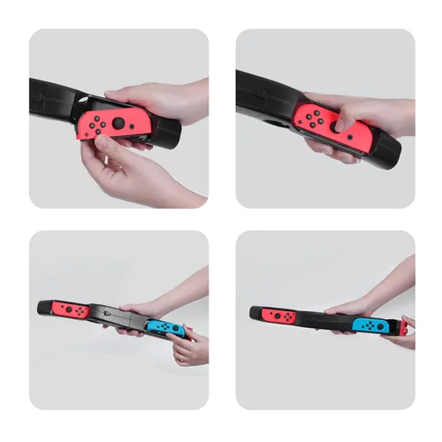 Vista 6 de HEATFUN Switch Hand Grip, controlador de juego compatible con Switch Games Wolfenstein 2 The New Colossus - Negro (paquete de 1)