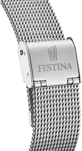 Vista 2 de Festina F204754 - Reloj analógico de cuarzo para mujer con correa de acero inoxidable