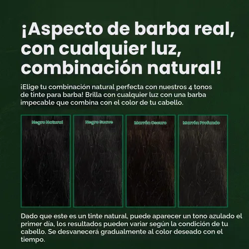 Vista 8 de Tinte para bigote y barba para hombre (marrón oscuro, 1 unidad)