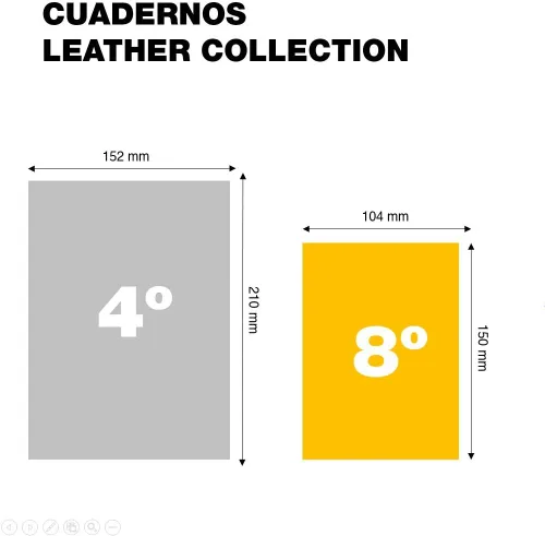 Vista 5 de Basicos MR 10420 - Cuaderno A6 de piel flexible con 300 páginas con cuadrícula con índice - Viene con goma - Negro