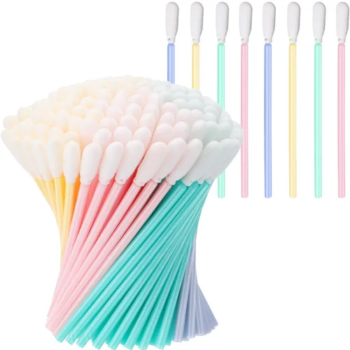 Vista 15 de Chinco 200 piezas de hisopos de espuma con punta de esponja, hisopos de espuma con punta de esponja para impresora de inyección de tinta, cabezal