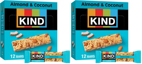 Vista 9 de KIND - Barras de nueces, almendras y coco, barras de aperitivos saludables, libres de gluten, bajas en sodio, 0.11 onzas de proteína, 12