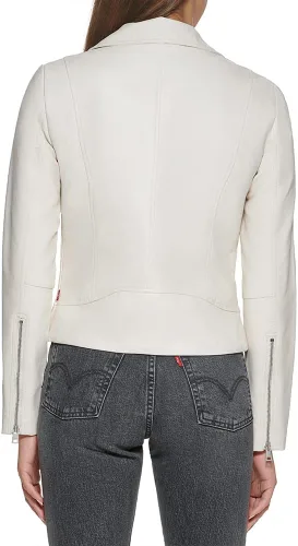 Vista 2 de Levi's Chaqueta Moto 538 de cuero vegano para mujer (talla regular y grande)