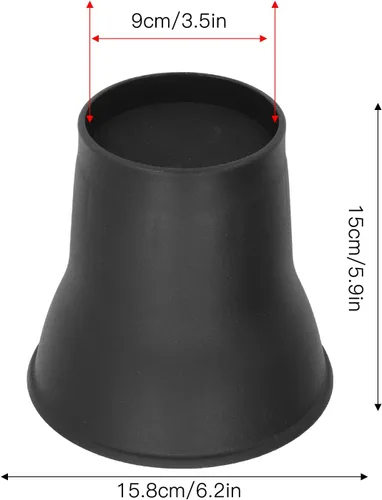 Vista 2 de 4 Pcs Bed Risers, 6 inch Furniture Riser, Heavy Duty Couch Lift Risers for Desk Sofa Couch Table College Dorm Bed