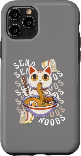 Vista 13 de Funda de anime para iPhone 12 Mini Send Noodles Joke Ramen Noodles