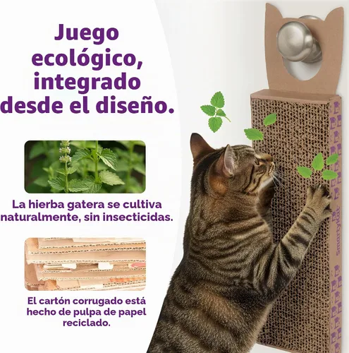 Vista 5 de Rascador corrugado SmartyKat para gatos