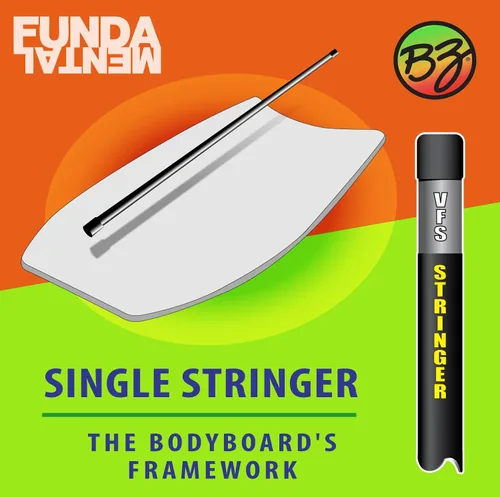 Vista 6 de BZ Bodyboards - Bodyboard fundamental - Pilotos avanzados - Zero-G Polypro Core - Surlyn Slick - Cubierta de celda H de 8 libras - Cola creciente