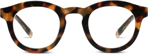 Vista 7 de Peepers de PeeperSpecs Favoritas de Oprah - Gafas de lectura redondas con bloqueo de luz azul para mujer Cuerno multi