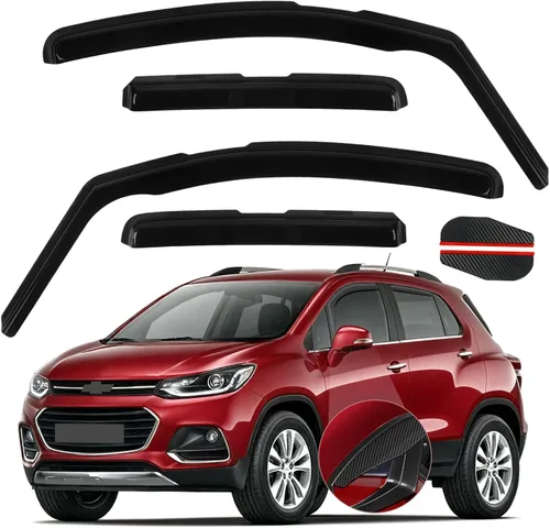 Vista 16 de Protector de lluvia apto para GMC Terrain 2010-2017, deflector de visera de ventana lateral de montaje exterior, protector de sombra de ventilación