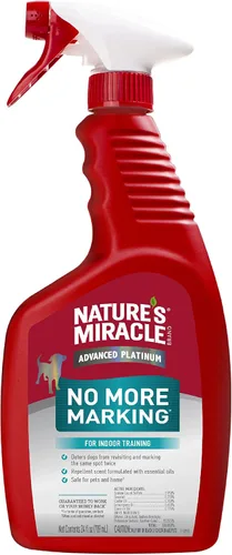 Vista 8 de Nature’s Miracle Advanced Platinum No More Marking, 128 onzas, ayuda a desalentar las marcaciones repetitivas de mascotas Helps Prevent Dogs from