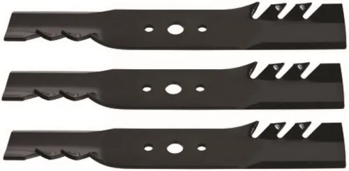 Vista 2 de 3Pk 90-685 - Cuchillas para mantillo (16-1/8 pulgadas) compatibles con simplicidad y pargo con cubiertas de 44 pulgadas