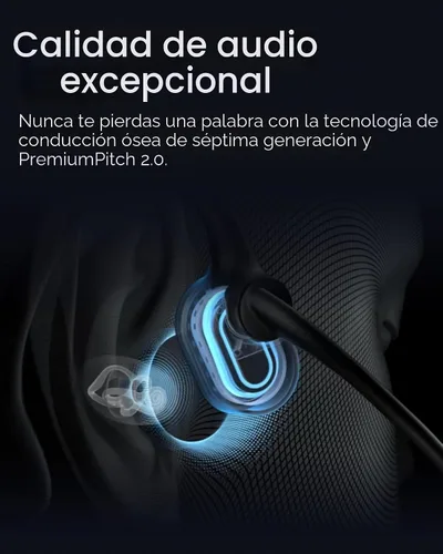Vista 3 de SHOKZ OpenComm2 UC 2025 - Auriculares inalámbricos para computadora de oreja abierta con micrófono Boom, auriculares estéreo Bluetooth de conducción