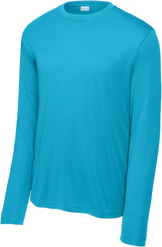 Vista 3 de SPORT-TEK Camiseta de manga larga PosiCharge Competitor Azul atómico