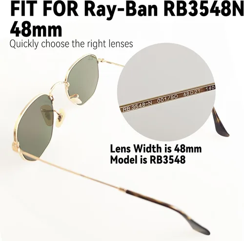 Vista 2 de Lentes de repuesto para gafas de sol Ray-Ban RB3548N de 1.890 in