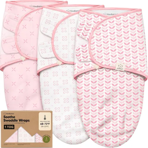 Vista 45 de KeaBabies Paquete de 3 pañales orgánicos para recién nacidos, 0.5 TOG Frost