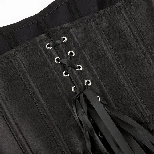 Vista 6 de SHYMMUO Corsé sexy para mujer, top corto de verano para salir, sin tirantes, con cinturón