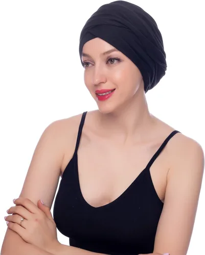 Vista 5 de Ever Fairy Turbante Bufanda, bufanda larga y suave para mujer africana con pelo bohemio