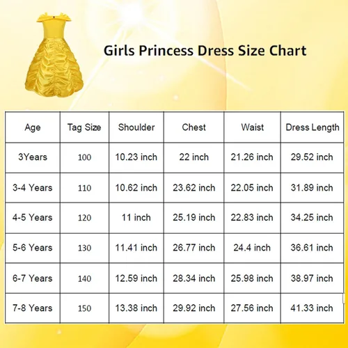 Vista 6 de Disfraz de princesa para niñas, disfraz de Halloween, cosplay, con accesorios, 3-8 años