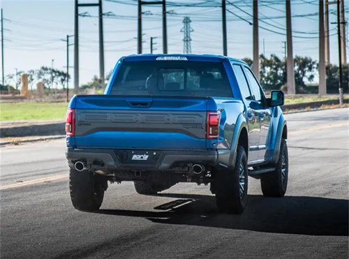 Vista 2 de BORLA 60638 Tubo de escape de alto rendimiento con sección media Ford F-150 Raptor V6 2017-2020 y 2019-2020 F-150 Limited V6 Dual 2.75 pulgadas