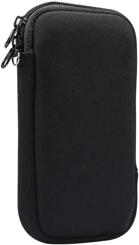 Vista 2 de Funda pequeña de neopreno para teléfono celular, a prueba de golpes, con correa para el cuello para iPhone 13 Mini, 12 Mini, 11 Pro, XS, X, 8, SE