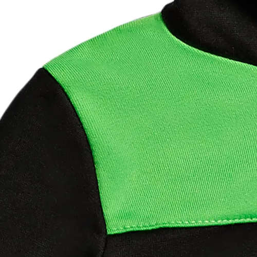 Vista 6 de Monster Jam Sudadera con capucha de forro polar con media cremallera, color negroverde, Verde, metálico
